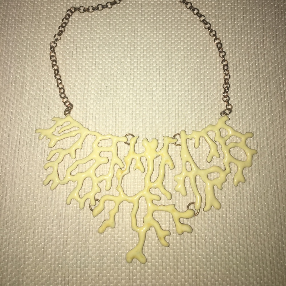 Coral statement necklace